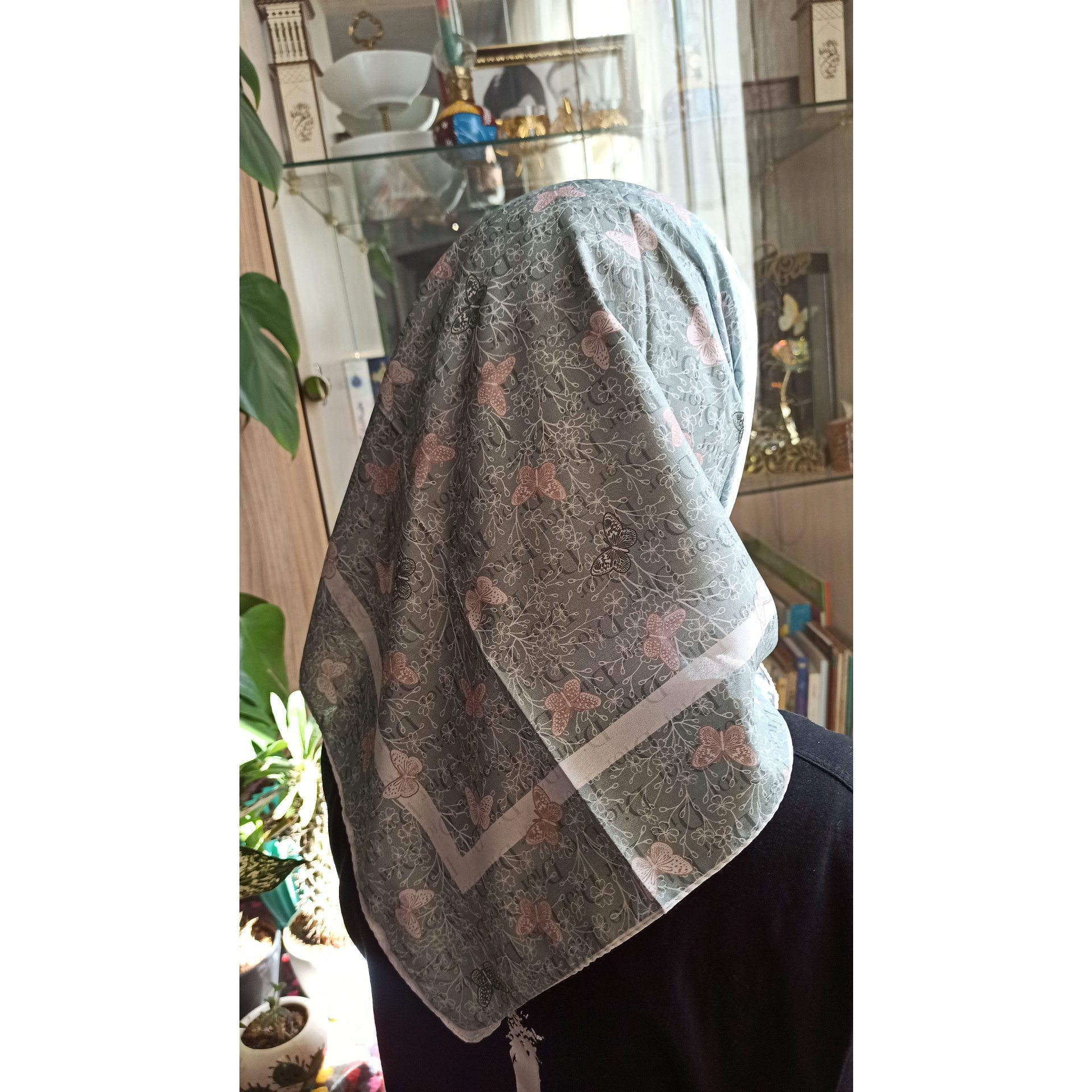 مینی اسکارف کرپ پروانه ای