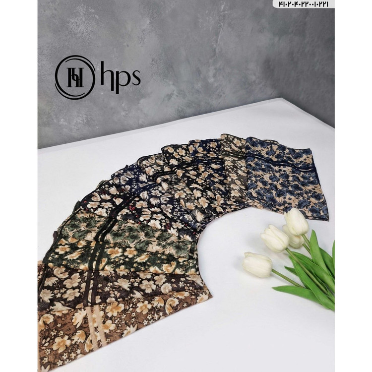 روسری حریر گارزا چاپی ، hps