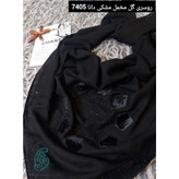 روسری گل مخمل مشکی دانا ، سافارین