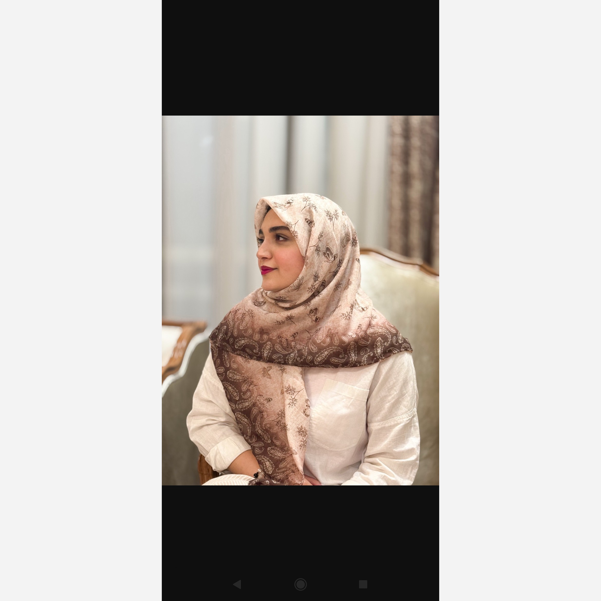 روسری نخی دست دوز 2