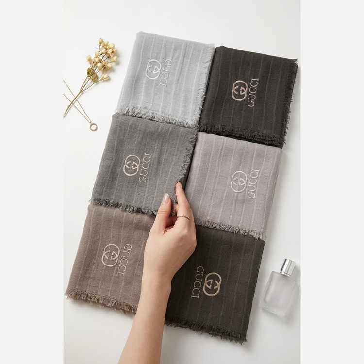 شال مزونی سوپر نخ چهار طرف ریش