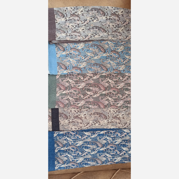 شال پلیسه طرح سنتی