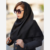 مقنعه نخی و کرپ سایز 90
