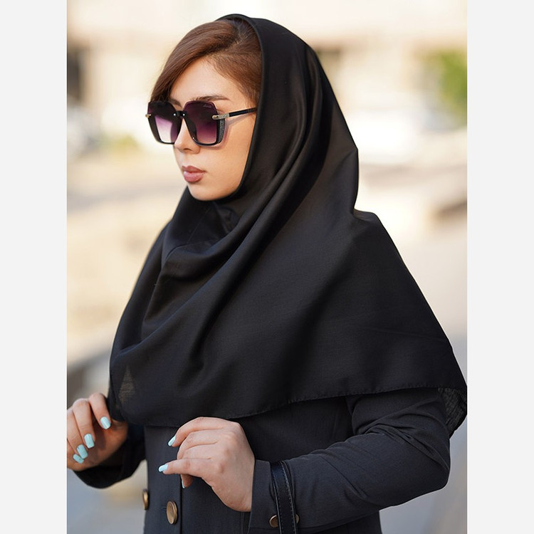 مقنعه نخی و کرپ سایز 90