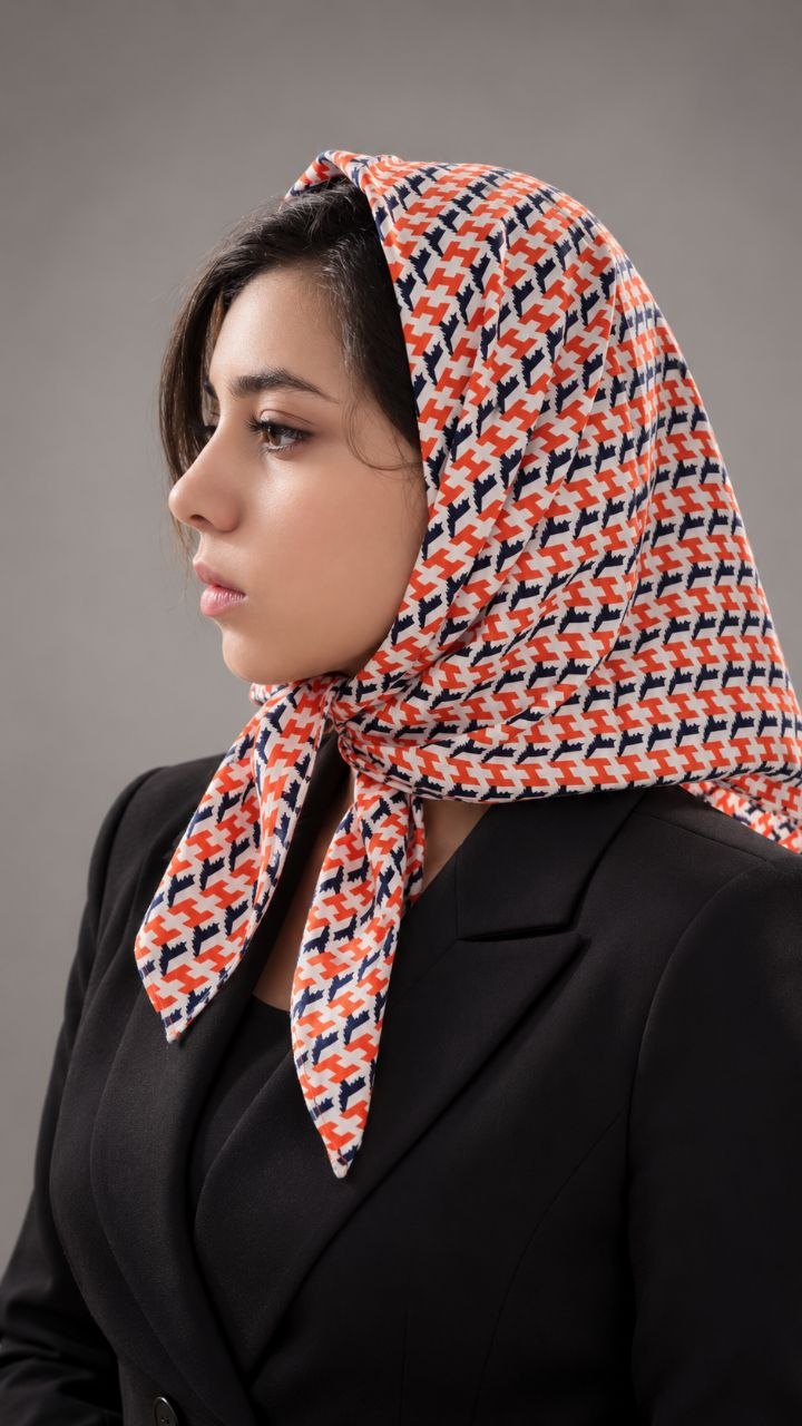 مینی اسکارف نخی دو دوخت
