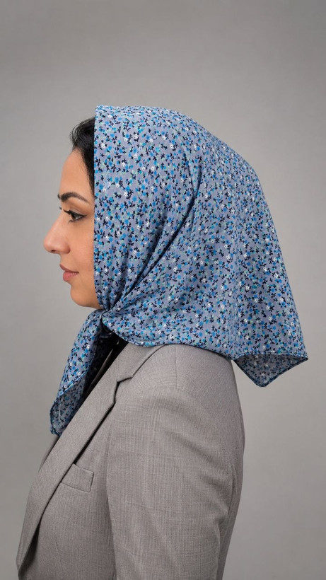 مینی اسکارف نخی دو دوخت