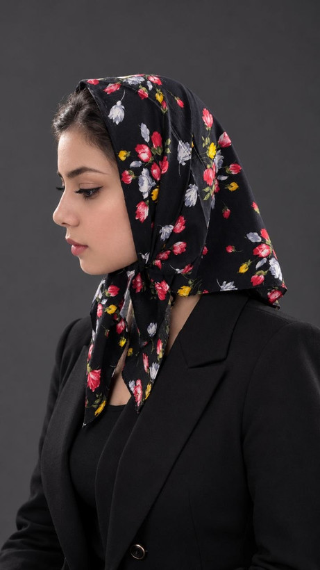 مینی اسکارف نخی دو دوخت