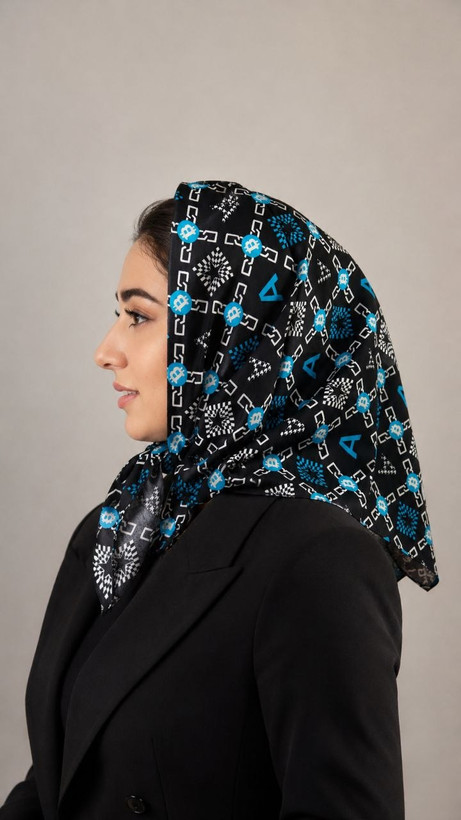 مینی اسکارف نخی دو دوخت