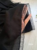 روسری درختی دور تور دانتل مشکی