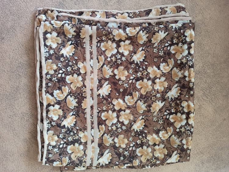 روسری حریر گارزا چاپی ، hps